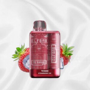 ELF BAR TE5000 Disposable Strawberry Ice 5000 de pufături 13,5 ml